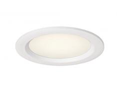 Lucide CIMIC-LED - Einbaustrahler Badezimmer - Ø 10,8 cm - LED - 1x12W 4000K - IP44 - Weiß