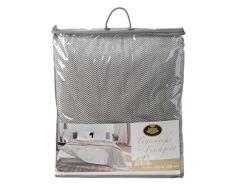 Gözze Tagesdecke, Doppellagig verarbeitet, Im Fischgrät Design, 220 x 260 cm, Silber, 40124-90-220260