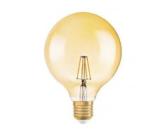 Osram LED Vintage Edition 1906 Lampe, in Ballform mit E27-Sockel, nicht dimmbar,6.5 Watt, Klar, Warmwei? - 2400 Kelvin, 1er-Pack