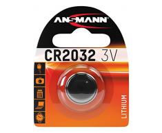 ANSMANN CR2032 Batterie Lithium Knopfzelle 3V / Qualitativ hochwertige Knopfbatterien / Ideal für Autoschlüssel, TAN-Gerät, Taschenrechner, Kinderspielzeug, Fernbedienung, Uhren, etc.