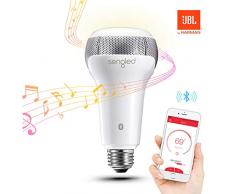Sengled Solo Bluetooth Lautsprecher Smarte LED Lampe E27, Dimmbar, Erweiterung, Steuerbar via App, Kompatibel mit Amazon Alexa, Licht Lampe[Energieklasse A+]