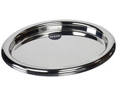 Alessi Tablett oval aus Edelstahl glänzend poliert