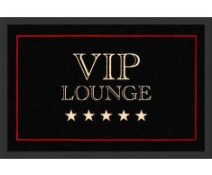 empireposter VIP Lounge (schwarz) - Fussmatte, Größe: 60 x 40 cm, Material Polypropylen