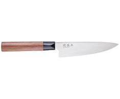 KAI Seki Magoroku Red Wood Griff Kochmesser mit red Wood Griff, Klinge 15,0 cm, MGR-0150C