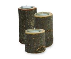 Small Foot by Legler Teelichthalter, Holz, Beige, 14 x 6 x 6 cm