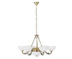 EGLO SAVOY Hängeleuchte 6+2-flammig, Metallguss, E14, 180 W, brüniert
