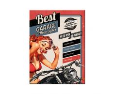 Nostalgic-Art 14276 Best Garage - Best Garage - Red, Magnet 8x6 cm
