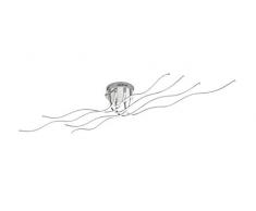 WOFI Deckenleuchte, Metall^Kunststoff, Integriert, 46 W, H: 23 cm x B: 24,5 cm x L: 154 cm