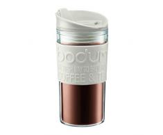 Bodum TRAVEL Mug, Kunststoff, Weiß/transparent, 8 cm
