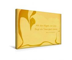 CALVENDO Premium Textil-Leinwand 45 cm x 30 cm quer, Mit den Flügeln der Zeit | Wandbild, Bild auf Keilrahmen, Fertigbild auf echter Leinwand, Leinwanddruck: Abstrakte Aphorismen Wissen Wissen