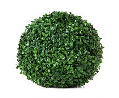 Catral Deutschland GmbH 72050022 Kunstpflanze Buchsbaum, Durchm. 28 cm, PVC, Transparent, 18 x 18 x 18 cm