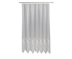 Anna Cortina Gardine, Stoff, weiß, 245 x 450 cm