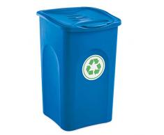 Stefanplast BEGREEN Abfalleimer, 50 l, Capri blau