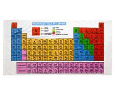 getDigital Badehandtuch-Großes Strand-Handtuch für Nerds und Chemie-Geeks mit aufgedrucktem Periodensystem der Elemente, Mehrfarbig, 140 x 70 cm, 100% Baumwolle nach Öko-Tex Standard 100