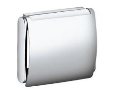 Keuco 14960170000 Toilettenpapierhalter Plan mit Deckel, silber-eloxiert