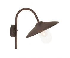 Brilliant Roger Außenwandleuchte spritzwassergeschützt rostfarbend, 1x E27 geeignet für Normallampen bis max. 60W