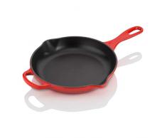 Le Creuset Signature Gusseisen Brat- und Servierpfanne, Rund, Ø 23 cm, Für alle Herdarten inkl. Induktion geeignet, Kirschrot