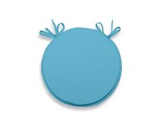 Soleil docre 009236 Alix Sitzpolster aus Polyester, 40 x 3 x 40 cm, Blau/türkisfarben