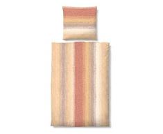 biberna 0003290 Komfort-Biber Bettwäsche Garnitur mit Kopfkissenbezug (Baumwolle) 1x 135x200 cm + 1x 80x80 cm, burgunder