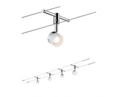 Paulmann 940.80 Seilsystem Stage Set Warmweià 4x5W LED Weià Chrom 94080 Seilleuchte Hängeleuchte
