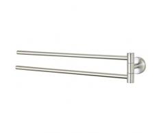 Edelstahl Doppel Handtuchhalter Wand Handtuchstange Handtuch Halter 2-armig