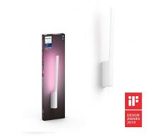 Philips Hue White & Col. Amb. LED Wandleuchte Liane, weiß, dimmbar, 16 Mio. Farben, steuerbar via App, kompatibel mit Amazon Alexa (Echo, Echo Dot)