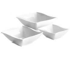 Mäser, Serie Orchestra, Obst Schüssel 14 cm, 17 cm und 20,8 cm, Porzellan Geschirrset im 3-er Set