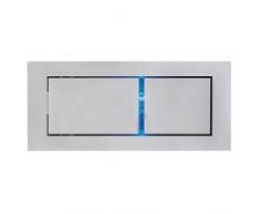 SLV Bedside Rechts Wandleuchte, 3 W LED, 4000 K, mit blau Orientierungslicht, silbergrau 146250