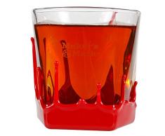 Makers Mark Whisky Bourbon Red Wax Drips On The Rocks Glas
