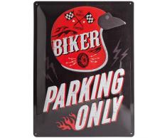 Nostalgic-Art 23230 Best Garage - Biker Parking Only - Helmet, Blechschild 30x40 cm