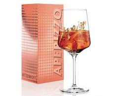 RITZENHOFF Aperizzo Aperitifglas von Claus Dorsch, aus Kristallglas, 600 ml, mit edlen Goldanteilen