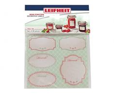 Leifheit Deko Etiketten Pastell, 20 selbstklebende Etiketten in 2 verschiedenen Formaten fÃ¼r groÃe und kleine GlÃ¤ser, zum Beschriften, dekorative Aufkleber fÃ¼r Selbstgemachtes und Eingemachtes
