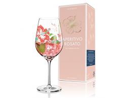 RITZENHOFF Aperitivo Rosato Aperitifglas von Michaela Koch, aus Kristallglas, 600 ml, mit trendigen Dekoren