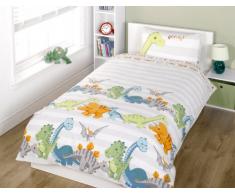 Dinosaurier Bettwäsche Garnitur natur 135x200 / 50x75cm