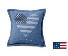 Lexington Schutzhülle Lake House Kissen blau 40 x 40