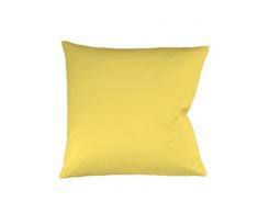 Fleuresse Colours Kissenbezug, Mako Satin, Gelb, 80 x 80 cm