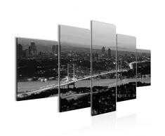 Bilder Istanbul Türkei Wandbild Vlies - Leinwand Bild XXL Format Wandbilder Wohnzimmer Wohnung Deko Kunstdrucke Grau 5 Teilig - MADE IN GERMANY - Fertig zum Aufhängen 603853c