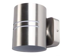 Eco Light Moderne Außenwandleuchte Tube, Edelstahl, LED 5,6 W, IP44 ST 5214