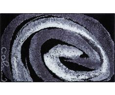 Grund COLANI Exklusiver Designer Badteppich 100% Polyacryl, ultra soft, rutschfest, ÖKO-TEX-zertifiziert, 5 Jahre Garantie, Colani 42, Badematte 70x120 cm, grau