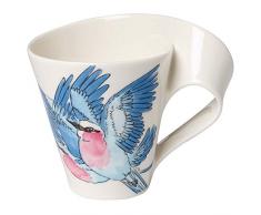 Villeroy & Boch NewWave Caffè Kaffeebecher Gabelracke, 300 ml, Höhe: 11 cm, Premium Porzellan, Lila