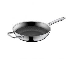 WMF Profi Resist Schmor-/ Bratpfanne, hoch 28 cm, Mehrschichtmaterial beschichtet, hoher Rand, Wabenstruktur, Induktion, backofengeeignet