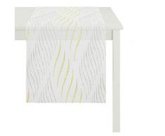 APELT Läufer, Polyester, Gelb, 48 x 140 x 0.5 cm