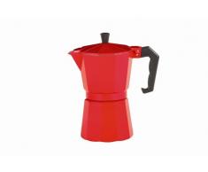 Karl Krüger 503R Espressokocher Italiano ROSSO Gr. 9 T, Aluminium, Rot