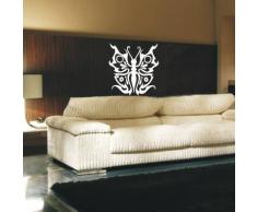 INDIGOS 4052166193634 Wandtattoo w973 Tribal Schmetterling Wandaufkleber, 96 x 91 cm, türkis