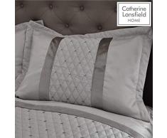 Catherine Lansfield Kissenbezüge, Silber, 50x75cm
