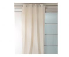 Soleil docre Ösenvorhang Reine Baumwolle Panama Ecru