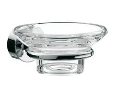 Emco 453000100 Seifenhalter Rondo 2 Kristallglas klar, chrom