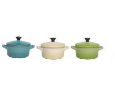 Le Creuset 91016308233000 Mini Cocotte 3er Set bunt (8cm)