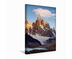 Premium Textil-Leinwand 30 cm x 45 cm hoch Cerro Torre, EL ChaltÃ©n, Patagonien | Wandbild, Bild auf Keilrahmen, Fertigbild auf Echter Leinwand, Leinwanddruck