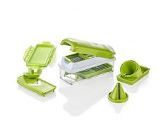 Genius Nicer Dicer Smart | 12 Teile | Schneiden | Reiben | Julienne | Spiralen | Hobeln | Würfeln | Obst- und Gemüseschneider | Bekannt aus TV | NEU
